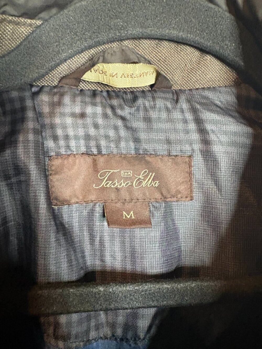 Tasso Elba brown quilted jacket - Picture 3 of 5